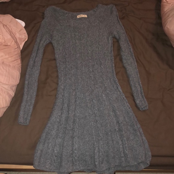 Holliser Gray Sweater Dress - Picture 1 of 1